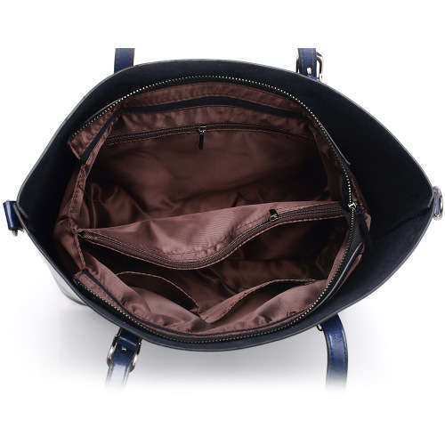 2017 Oil Leather-style Crossbody/Shoulder Tote Bag Brown or Burgundy)